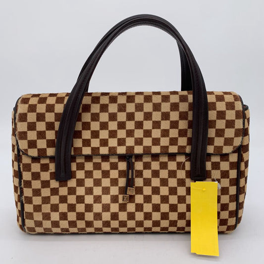 LV Damier Check Fur