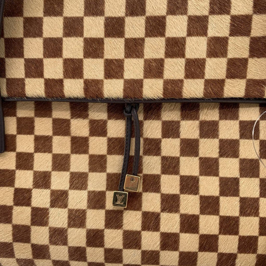 LV Damier Check Fur