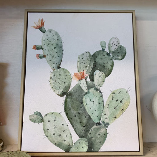 Flowing Prickly Pear Cactus Print