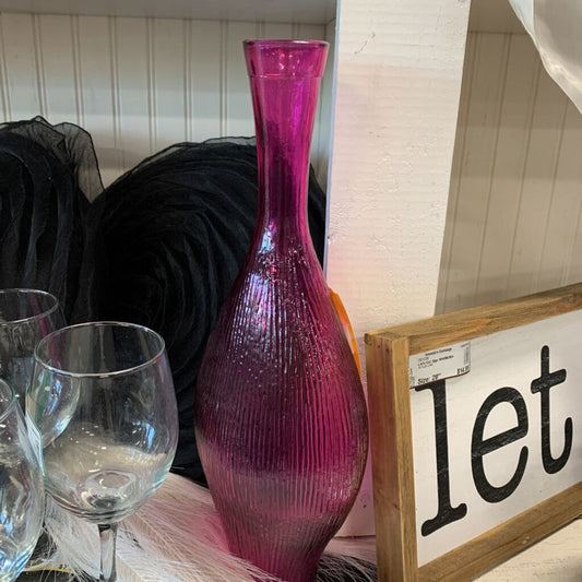 Narrow Neck Glass Vase