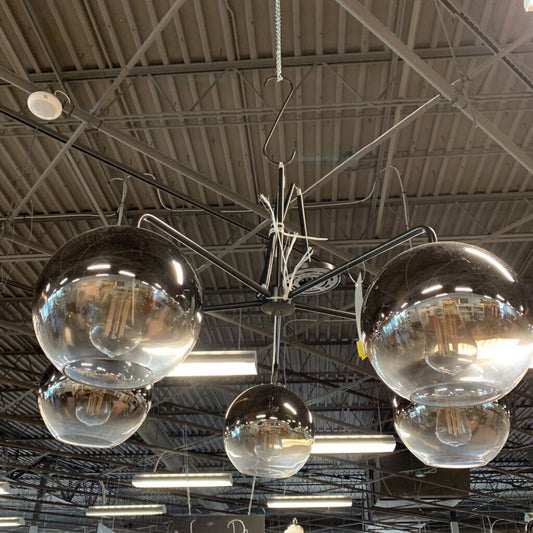 Sculptural 5-Globe Chandelier