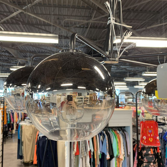 Sculptural 5-Globe Chandelier