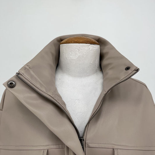 Tahari Faux Leather Jacket
