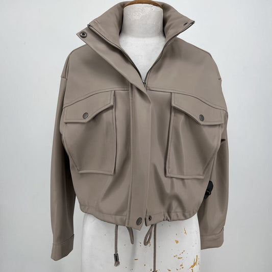 Tahari Faux Leather Jacket