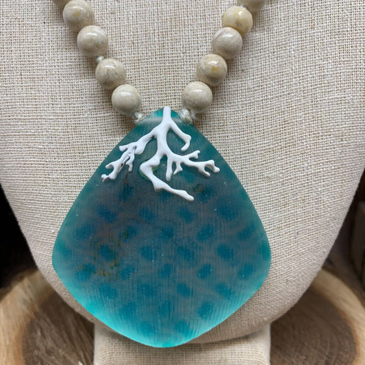 Alexis Bittar Lucite Pendant Necklace