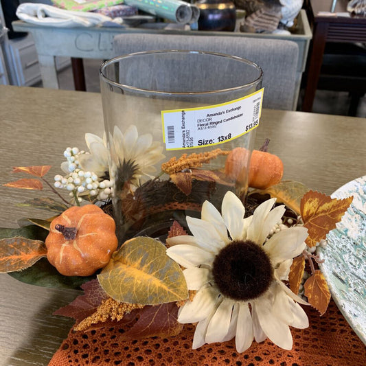 Floral Ringed Candleholder