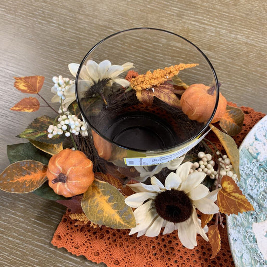 Floral Ringed Candleholder
