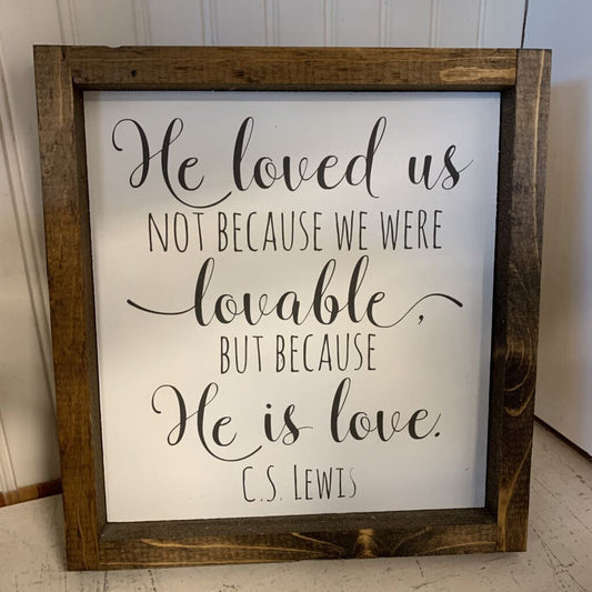 Framed CS Lewis Quote