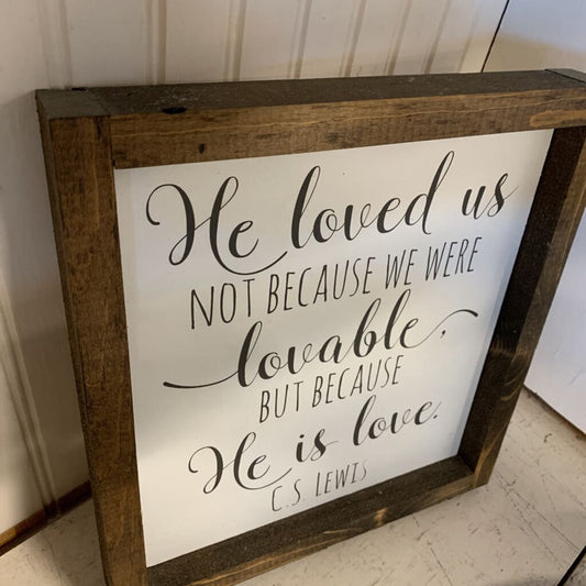 Framed CS Lewis Quote