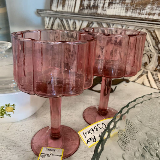 Flower Wine Glasses