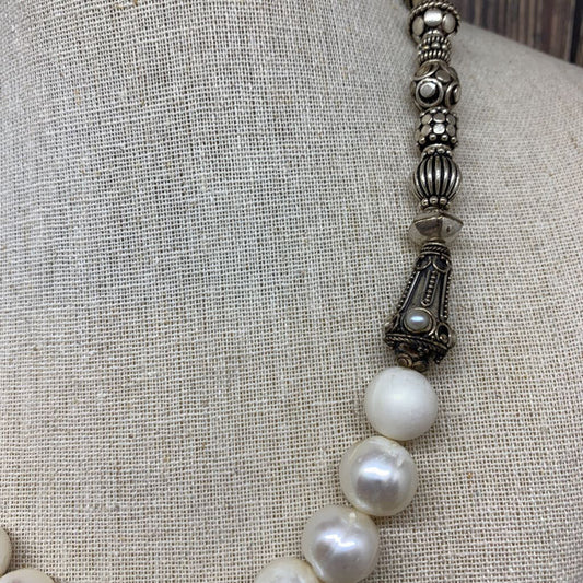 Sterling and Pearl Necklace
