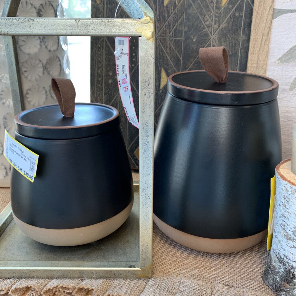 Stoneware Cannister Set