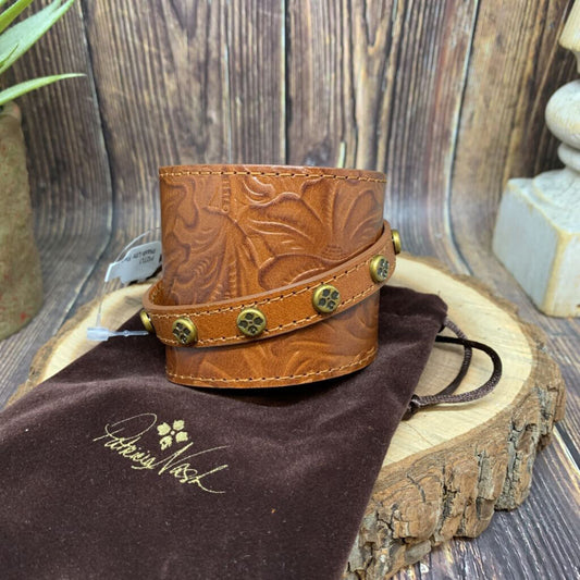Patricia Nash Leather Buckle Cuff