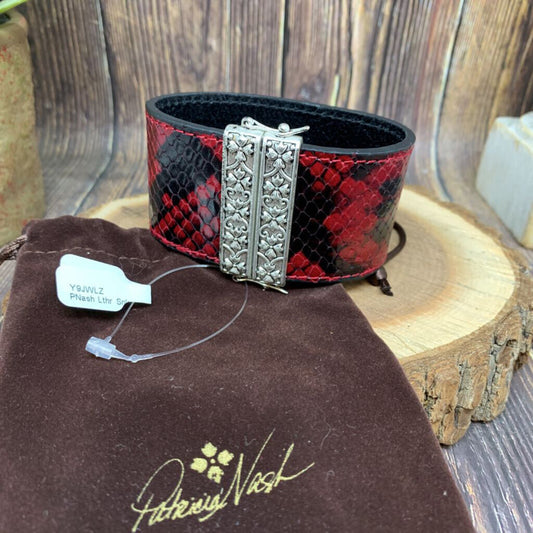 Patricia Nash Leather Snake Cuff