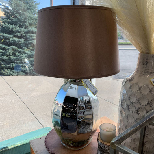 Mirrored Base Lamp