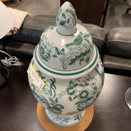 Parrot Print Ginger Jar