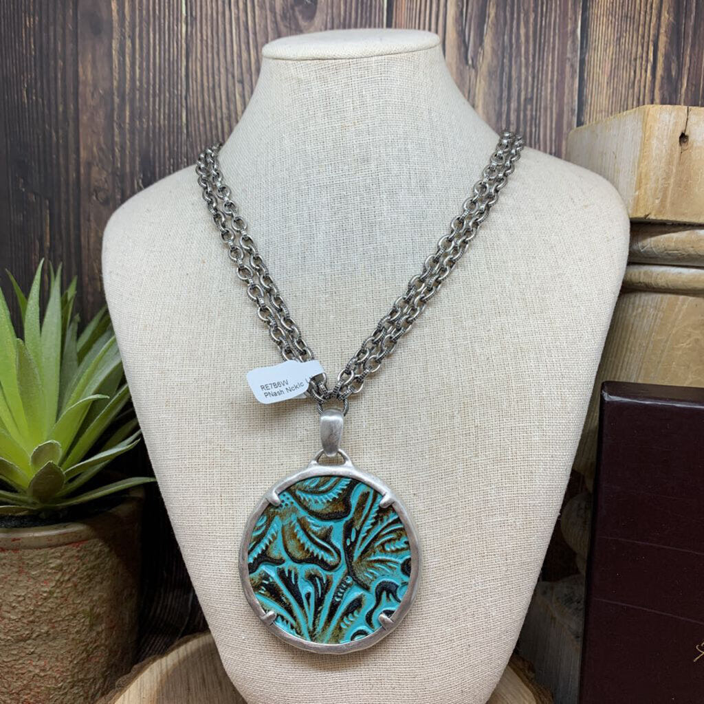 Patricia Nash Leather Pendant Necklace