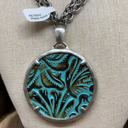 Patricia Nash Leather Pendant Necklace