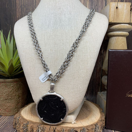 Patricia Nash Leather Pendant Necklace