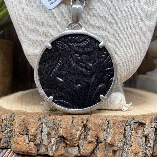 Patricia Nash Leather Pendant Necklace