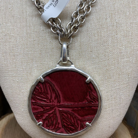 Patricia Nash Leather Pendant Necklace
