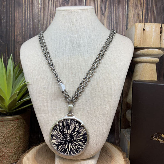 Patricia Nash Leather Pendant Necklace