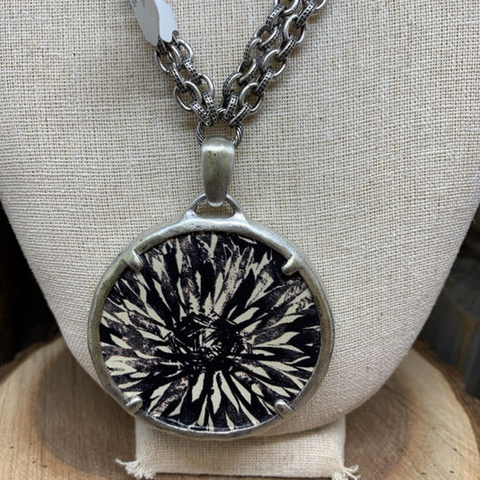 Patricia Nash Leather Pendant Necklace