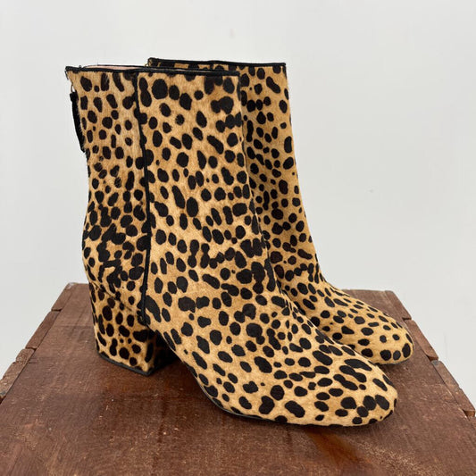 J. Crew Animal Print Boots