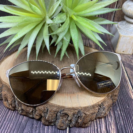 Tom Ford Zeila Sunglasses, Gold Tint Lenses