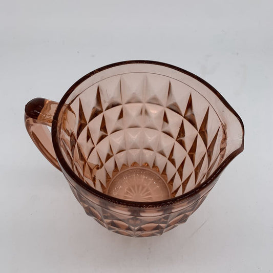 Facetted Glass Pitcher