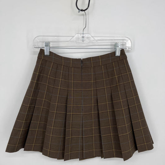 Sunday Best Plaid Pleated Skirt