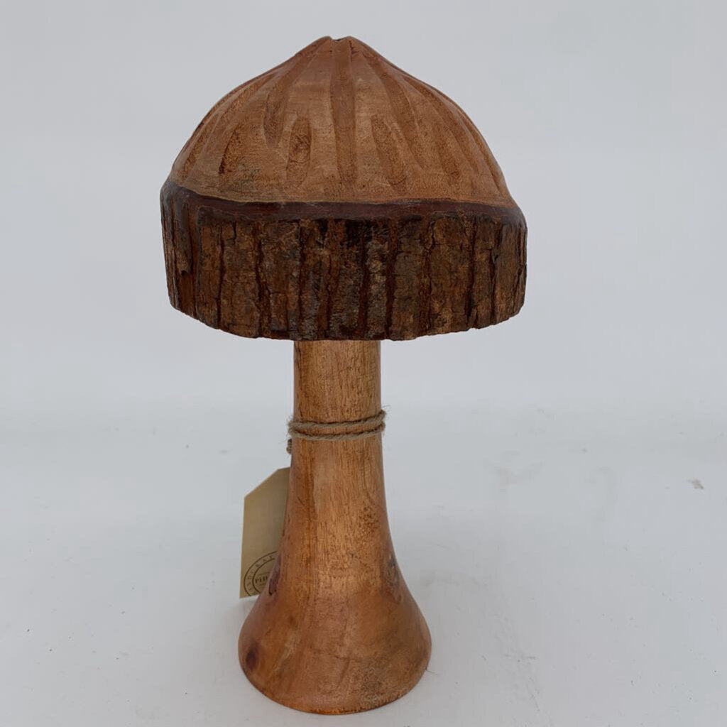 Wooden Mushroom Figure