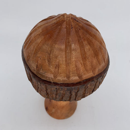 Wooden Mushroom Figure