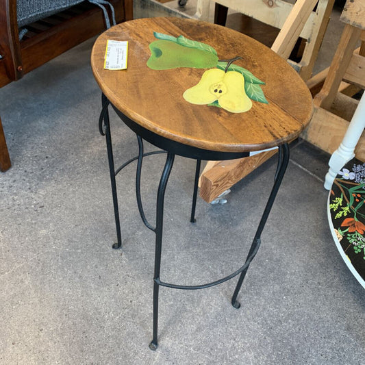 Wooden Pear Side Table