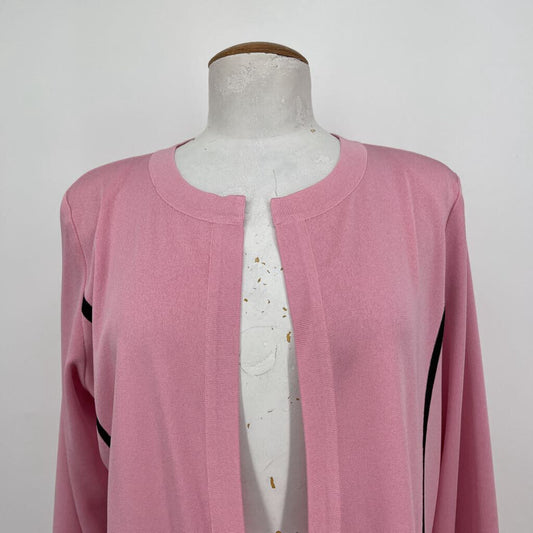 Misook L/s Open Cardigan
