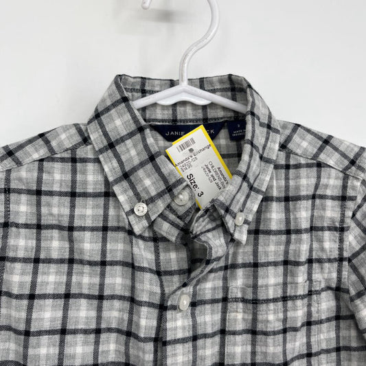Janie and Jack l/s Plaid Shirt