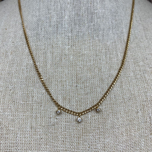 Zoe Chicco 14kt YG & Diamond Necklace