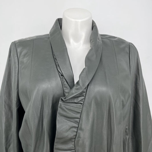 Lafayette 148 Leather Blazer