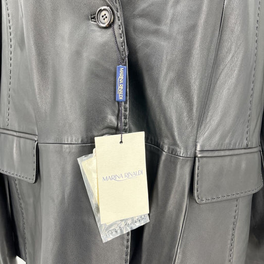 Marina Rinaldi Leather Blazer