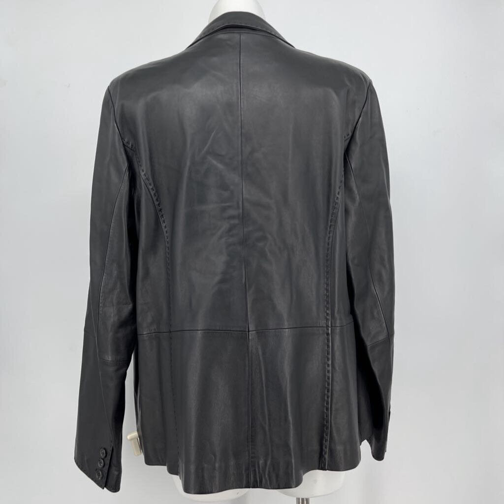 Marina Rinaldi Leather Blazer