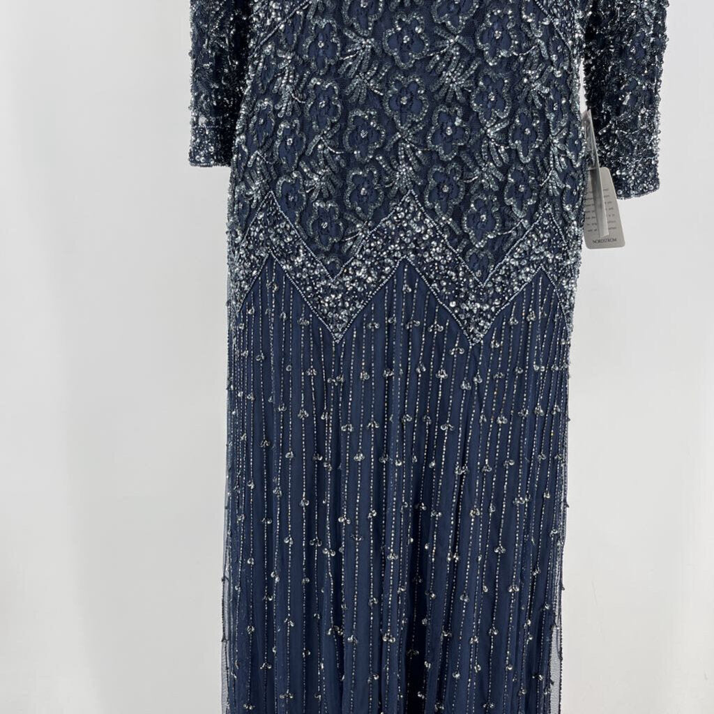 Pisarro Nights 3/4 Slv Beaded Gown