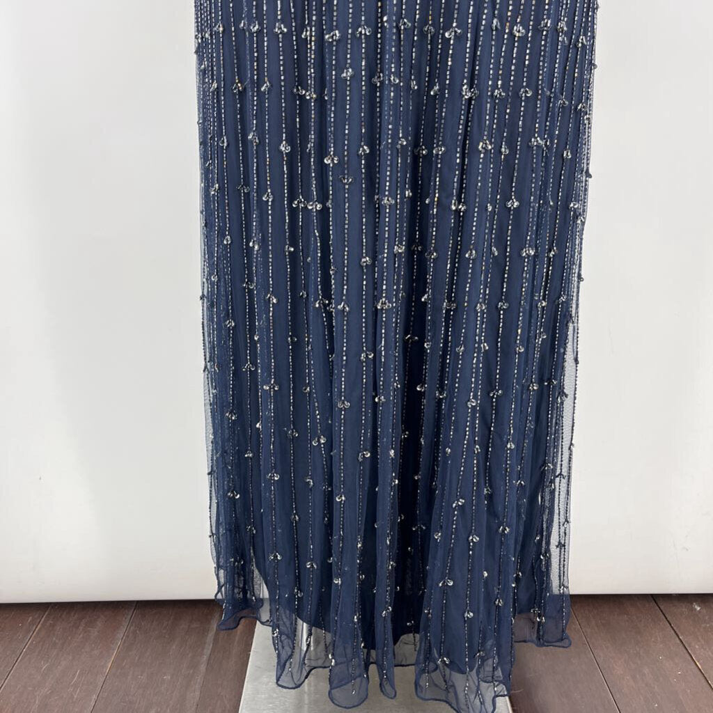 Pisarro Nights 3/4 Slv Beaded Gown