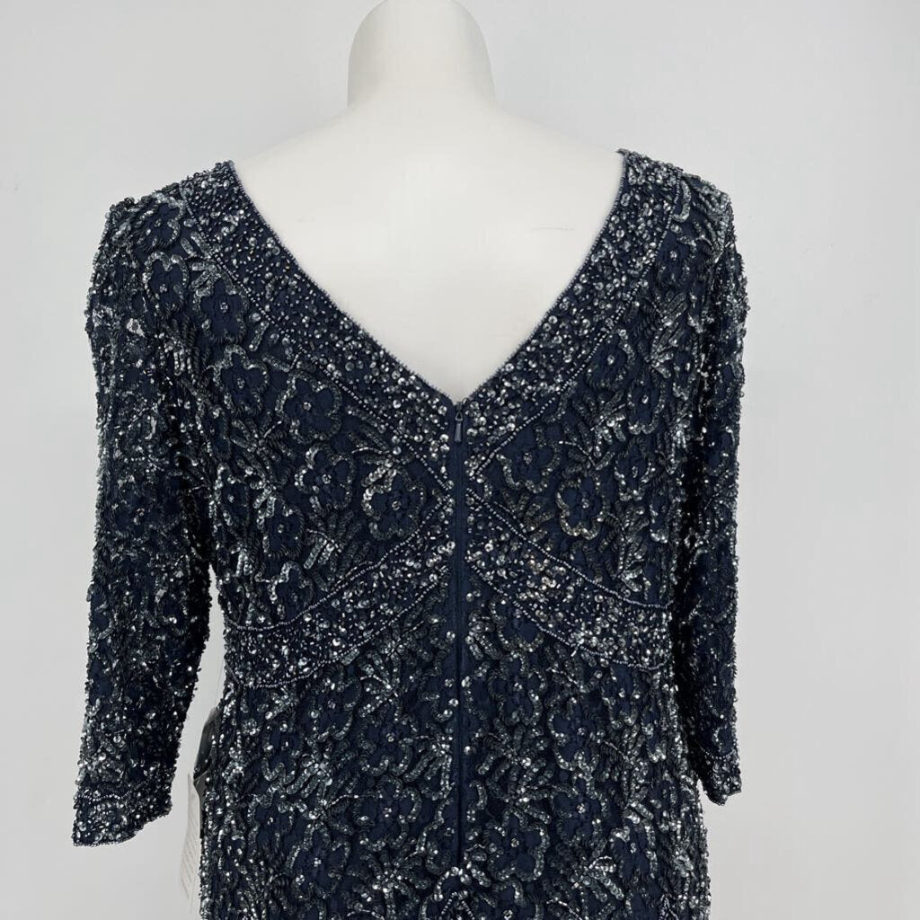 Pisarro Nights 3/4 Slv Beaded Gown