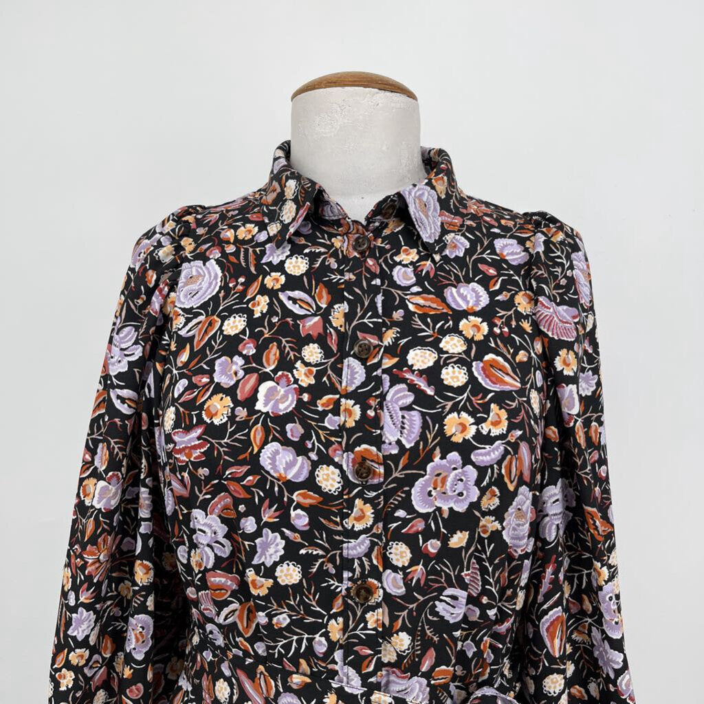 Ann Taylor L/s floral Midi Dress