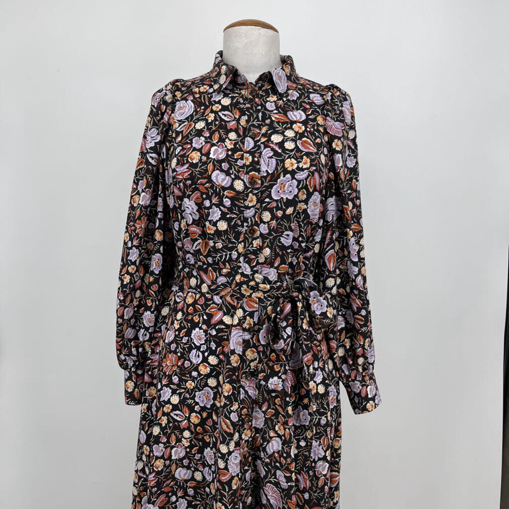 Ann Taylor L/s floral Midi Dress