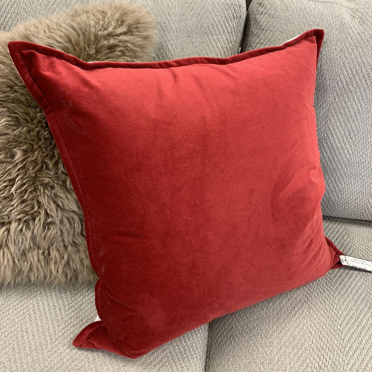 Velour & Linen Pillow