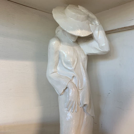 Woman with Hat Sculpture