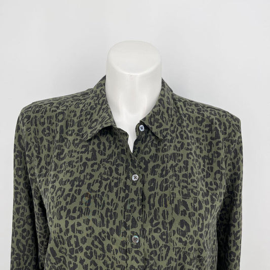 Rails L/s Silk Animal print Shirt