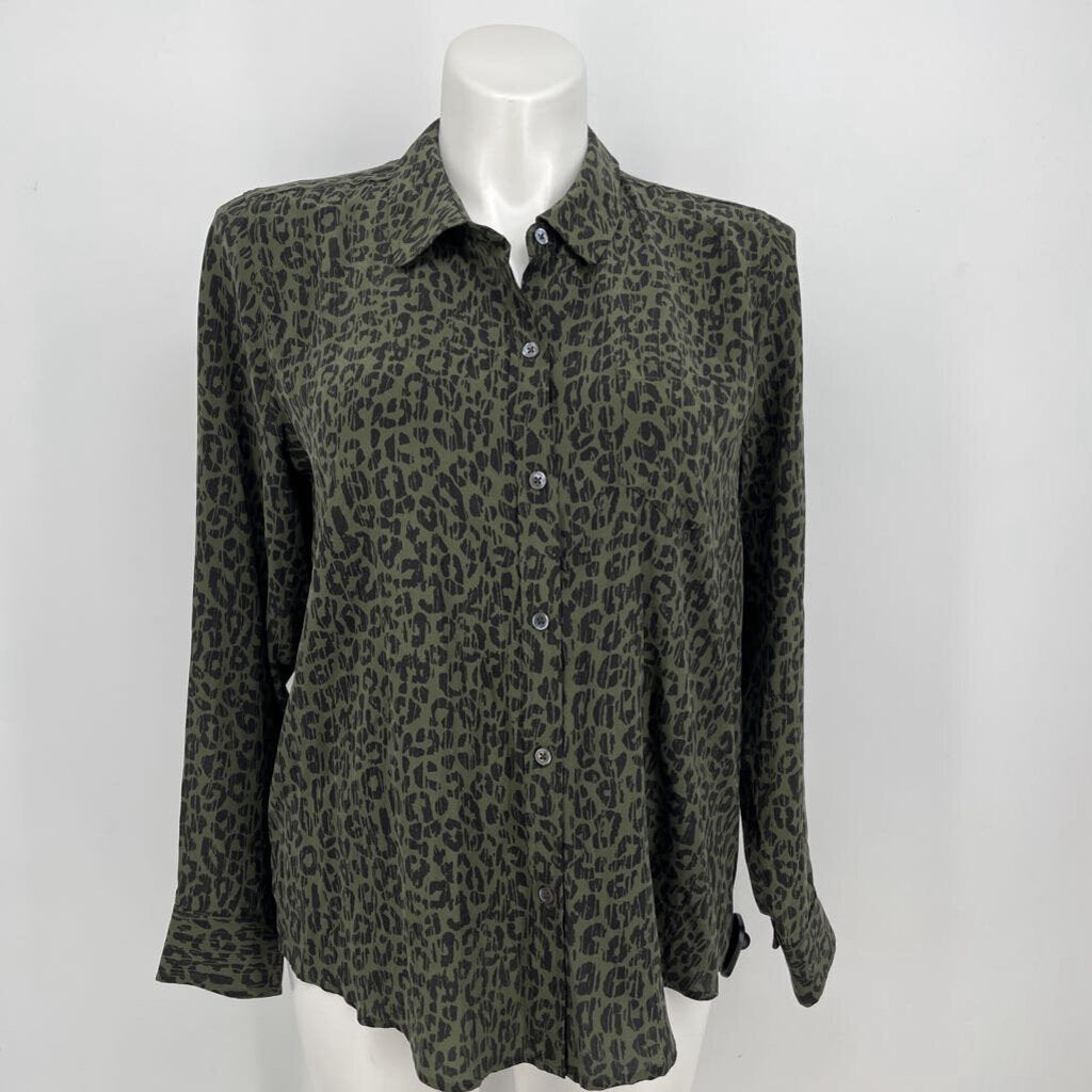 Rails L/s Silk Animal print Shirt