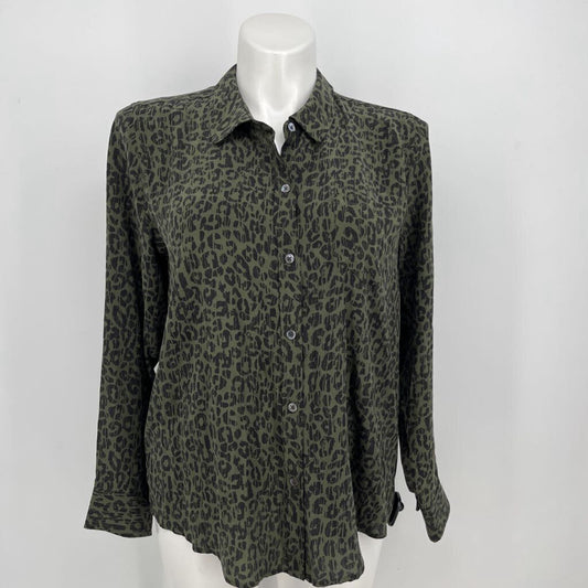 Rails L/s Silk Animal print Shirt